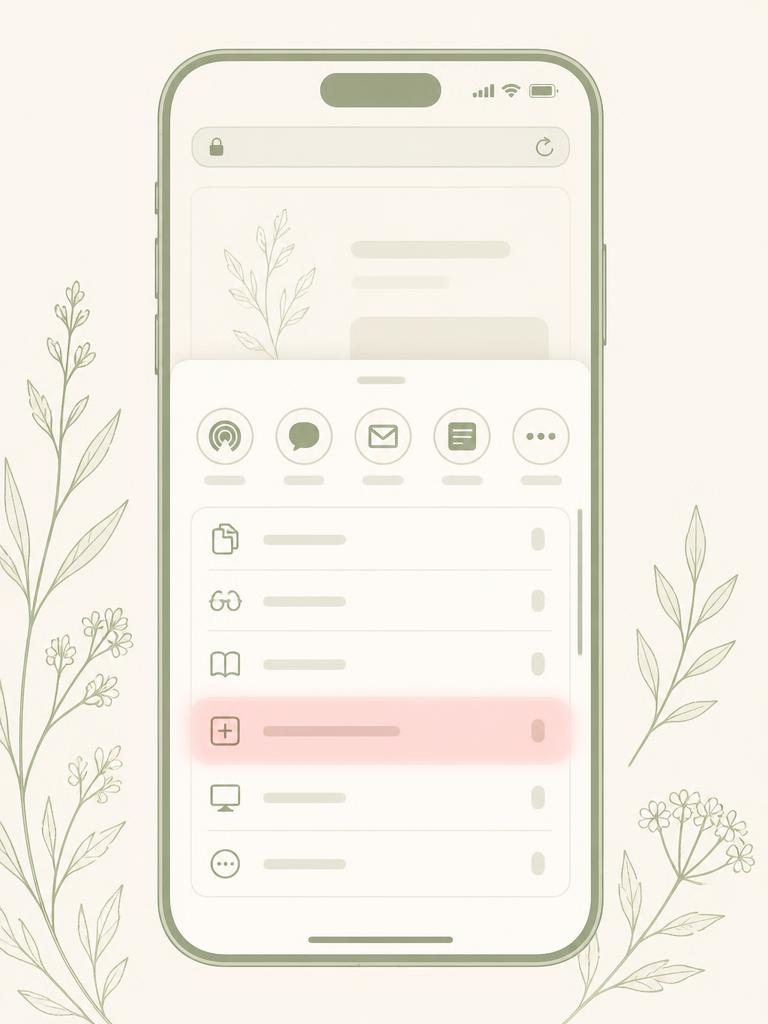 Feuille de partage iOS avec l'option Sur l'écran d'accueil mise en évidence